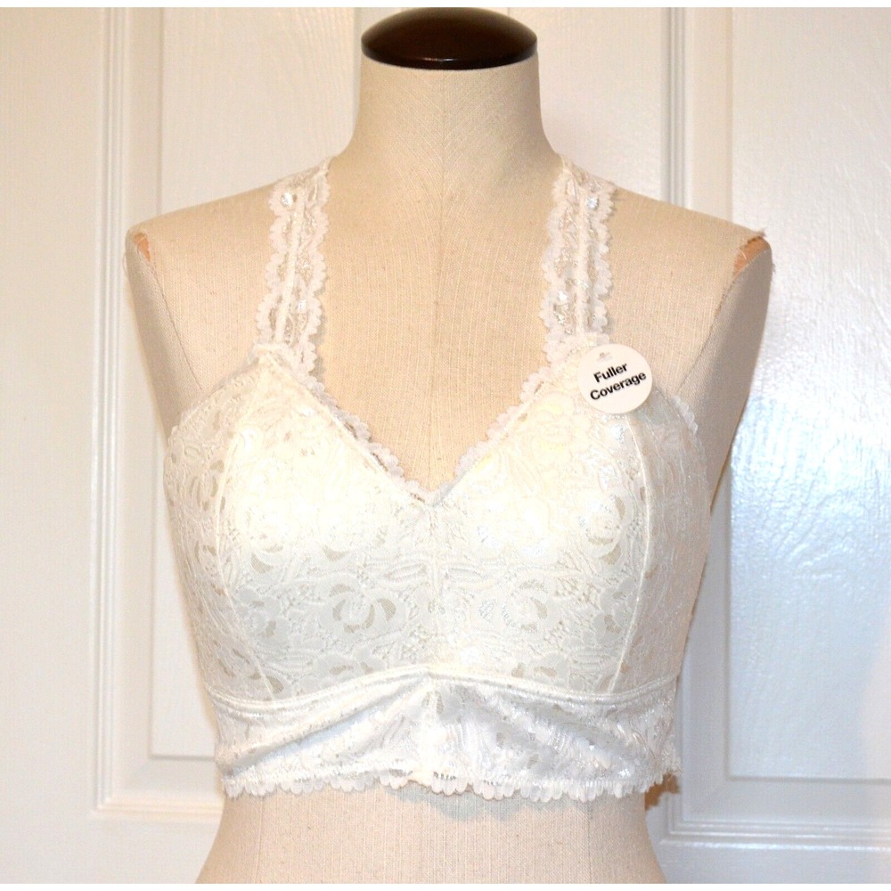 Nwt's Buckle Daytrip Ivory Lace Bralette Racerback Woman's L Fuller Coverage Bra